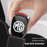 1Pcs Car Emblem Seat Belt Clip Adjustable Extension Plug For Morris Garages MG 7 6 5 ZS MG4 EV ONE Cyberster HS MG3 EZS GT GS 3S