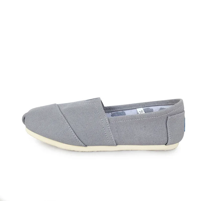 

Men and Women Solid Color Shoes Large Size 35-45 Breathable Flat Canvas Flat Shoes Solid Color Soft Leather Linen Shoes
