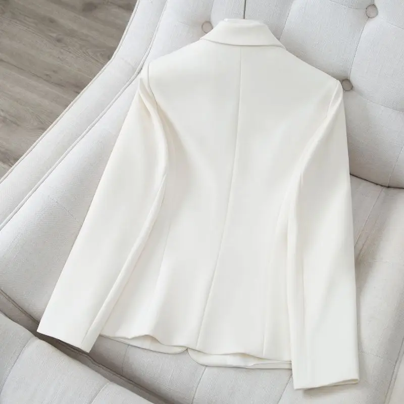 

White Tailored Jaet Women's Spring 2024 Slim Fit Ele ort Sle Chinese Premium Quali Ladies Suit Top