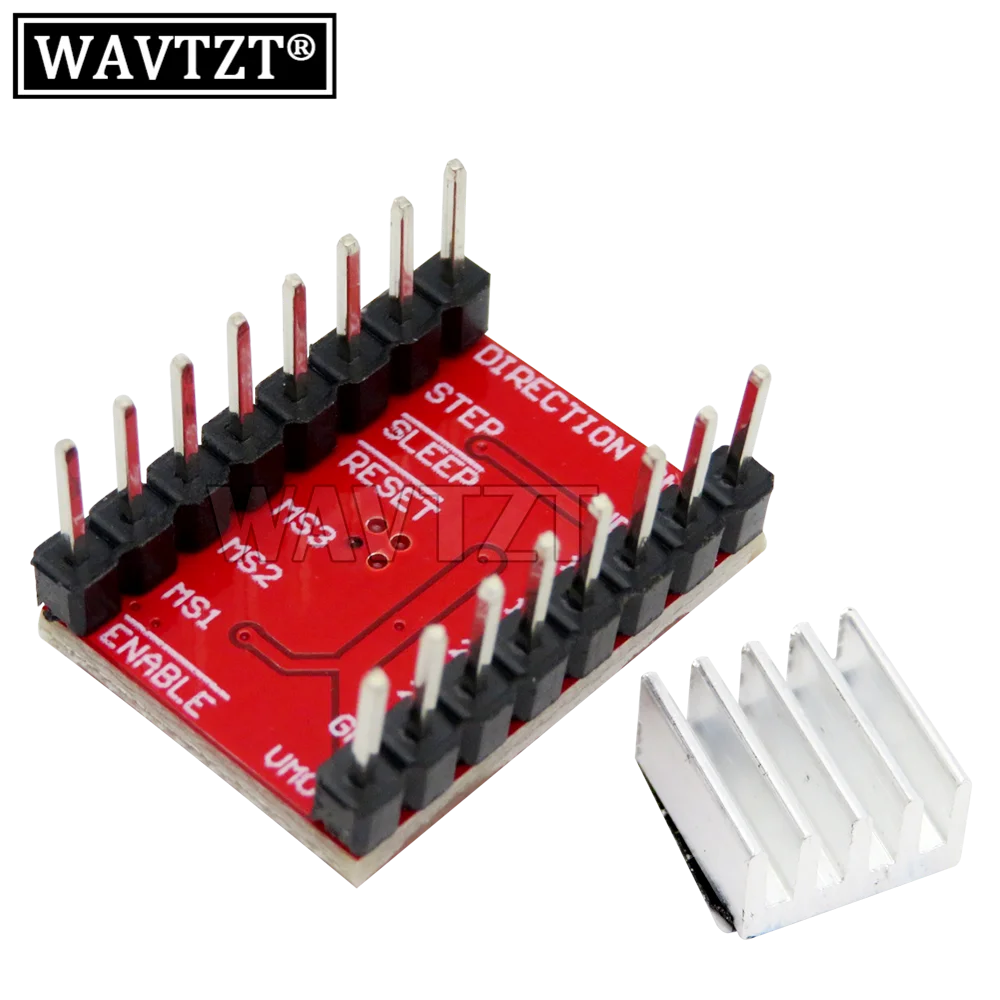 Запчасти для 3D-принтера StepStick A4988 DRV8825, драйвер шагового двигателя с радиатором Reprap RAMPS 1,4