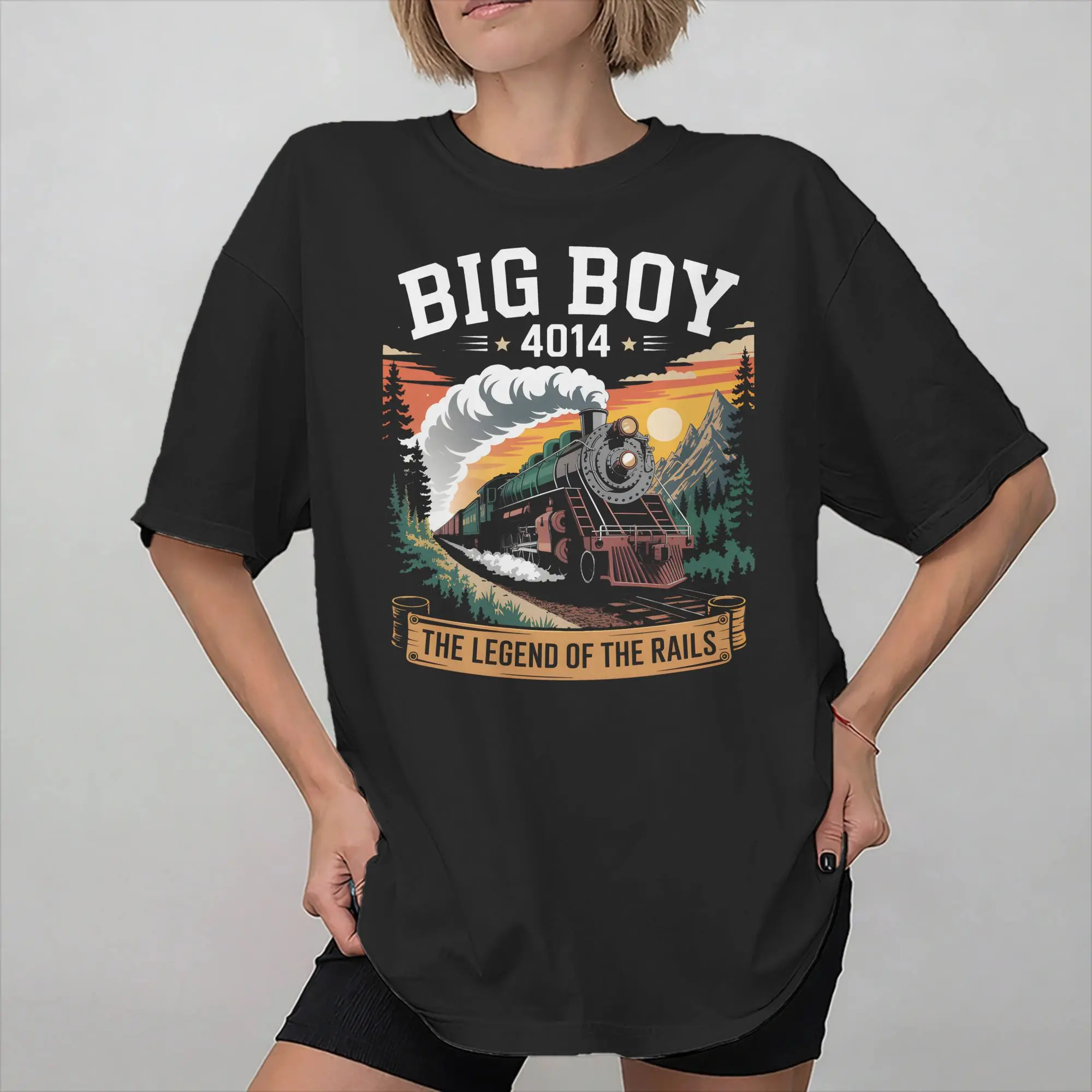 Men Women Graphic 1941 Steam Locomotive 4014 T Shirt Tee Cotton  T-shirts Clothes