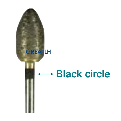 Imagen 2 del producto Brocas dentales de diamante, fresa de diamante totalmente sinterizada, herramientas de odontología para laboratorio Dental HP