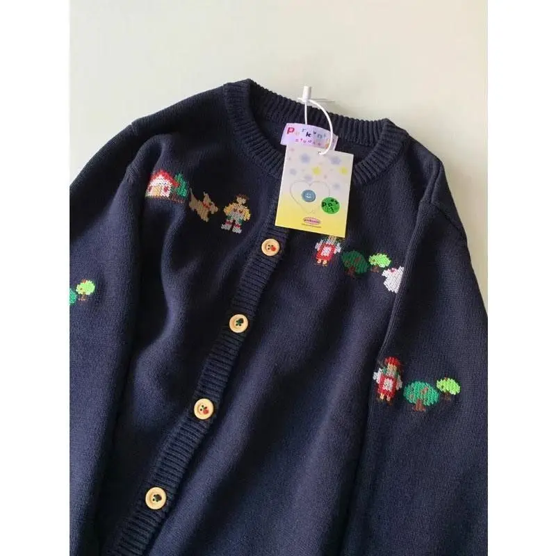 

SWEATER COAT CHILL GENTLE CARTOON VINTAGE LOOSE KNITTED