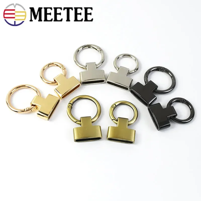 2/5/10Pcs O Ring Keychain Hook 20/25mm Detachable Metal Buckle Bag Strap Connector Clasp Handbag DIY Craft Hardware Accessories