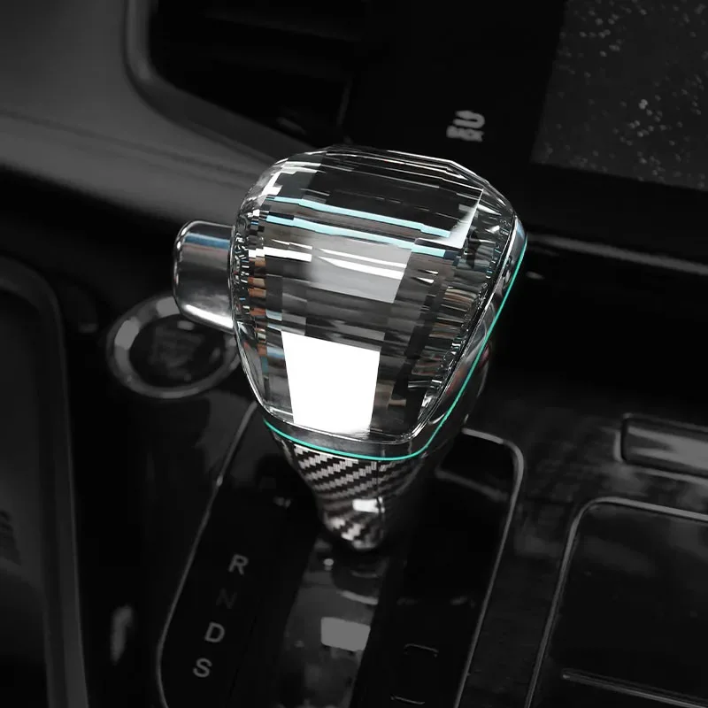 Crystal Gear Shift Knob Head Lever With Led Atmosphere Light Gearbox Handle Shifter For Honda Elysion Odyssey URV CRV Breeze