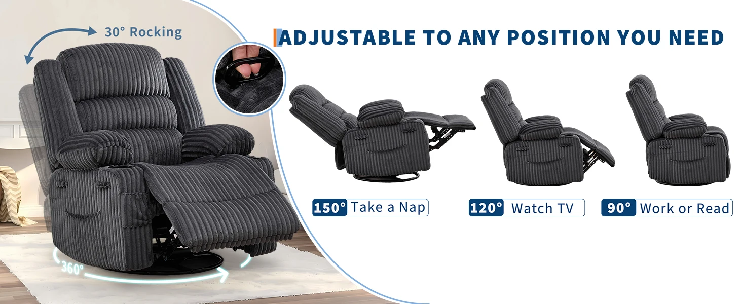 Swivel Rocking Recliner Chair