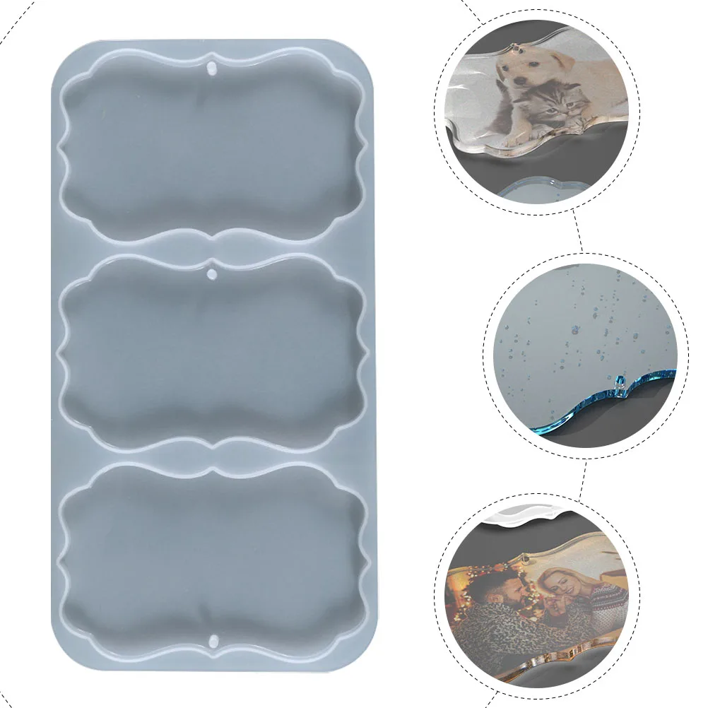 

Crystal Epoxy Mold Silicone Molds for Crafts Resin Mould Photo Frame Pendant Silica Gel Pictures Keychains Decor