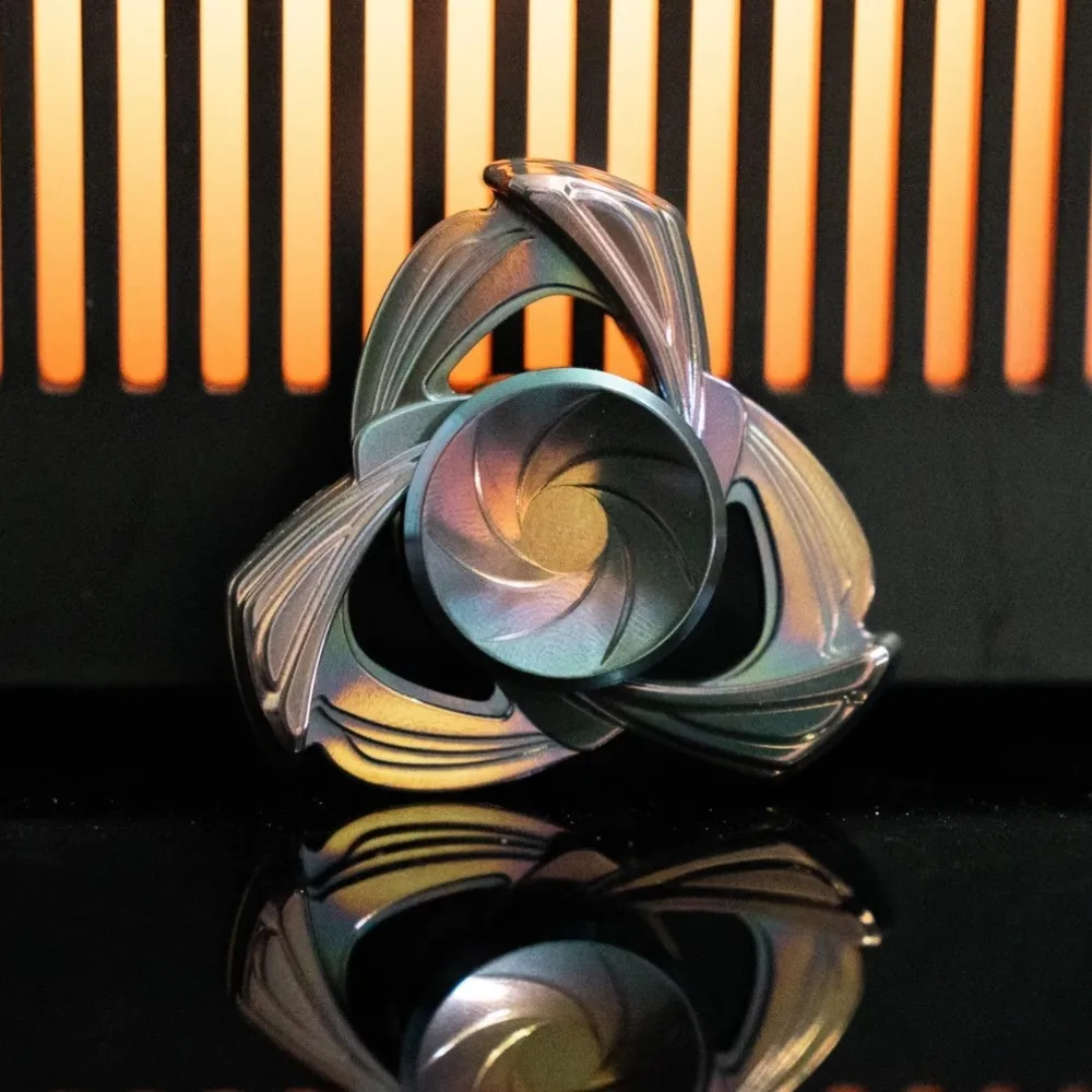 Ele EDC Meranti Fidget Spinner Metal Fidget Toy Original Designs Three-Bladed Fidget Spinner Anxiety Relief Gadgets
