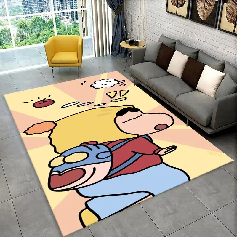 Funny C-Crayon Shin-chans Cartoon Living Room Non-Slip Area Rug Soft Carpet for Bedroom  Playroom Sofa,Home Decor Doormat Gift