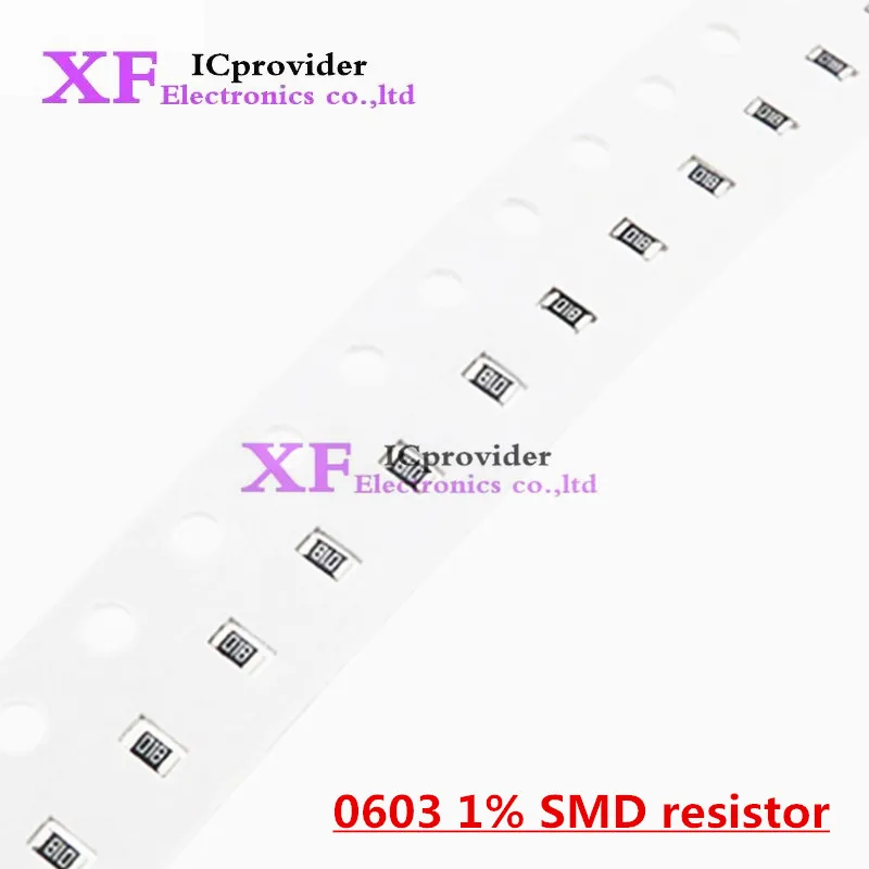 100pcs 0603 1% SMD resistor 1/10W 12.4 16.9 21 22.1 24.9 28 30.1 34 40.2 49.9 60.4 105 140 210 249 280 340 402 499 604 887 ohm