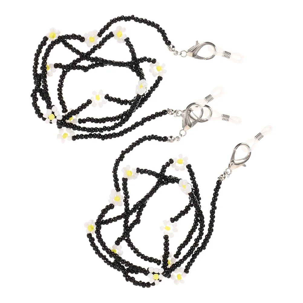 2 قطعة حزام النظارات مطرز مكافحة خسر حامل النظارات قلادة للسفر في الهواء الطلق نظارات شمسية رياضية التجنيب الملحقات #3