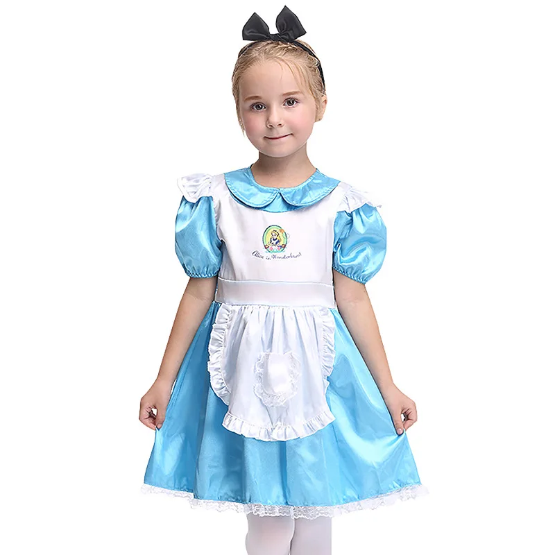 

Синий принц Доктор, детский костюм для выступлений на Хэллоуин, косплей, наряд служанки Fem Waitr, наряд феи T Theme