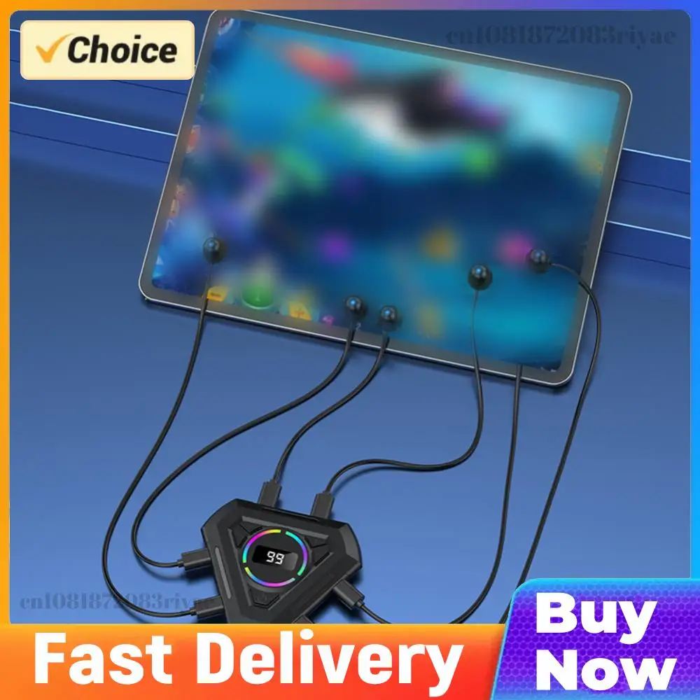 Finger Click Device Adjustable Speed Finger Clicking Simulator with Digital Display & RGB Light Screen Clickers for Android iOS