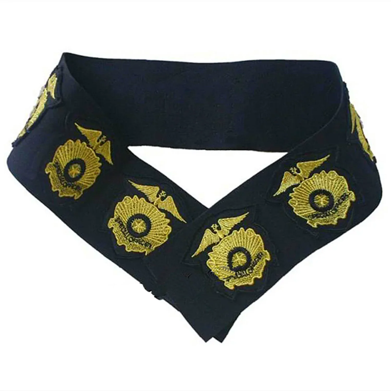 Leather Belt Michael Military Golden Stitchwork Special Officer Belt punk JAM tour Collection Show