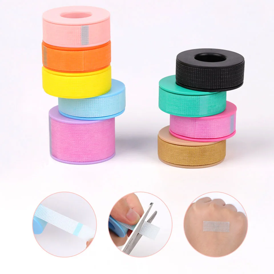 Niet-Geweven Siliconen Gel Wimper Tape Ademende Gevoelige Resistente Microporeuze Wimperverlenging Kleur Tape Sticker Make-Up Tools