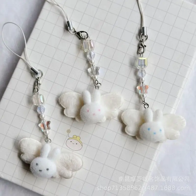 Cartoon Miffy Phone Chain Keychain Ins Korean Fashion Sweet Backpack Keychain Girl Holiday Surprise Gift