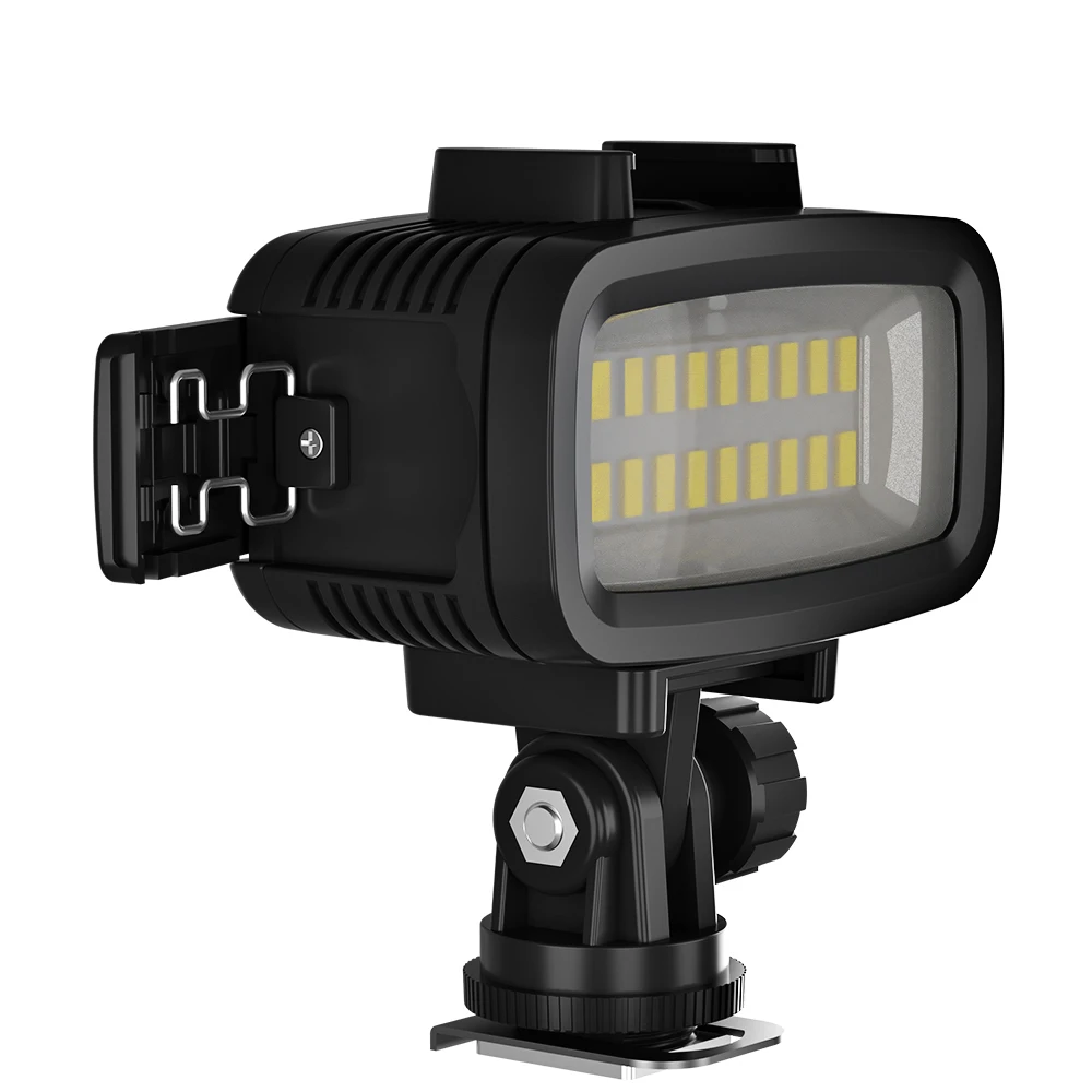 LANBEIKA 40M Underwater 5500K LED Video Light Diving Lighting Fill Lamp 700LM for GoPro Hero 13 12 11 10 Insta360 DJI Action 4 5