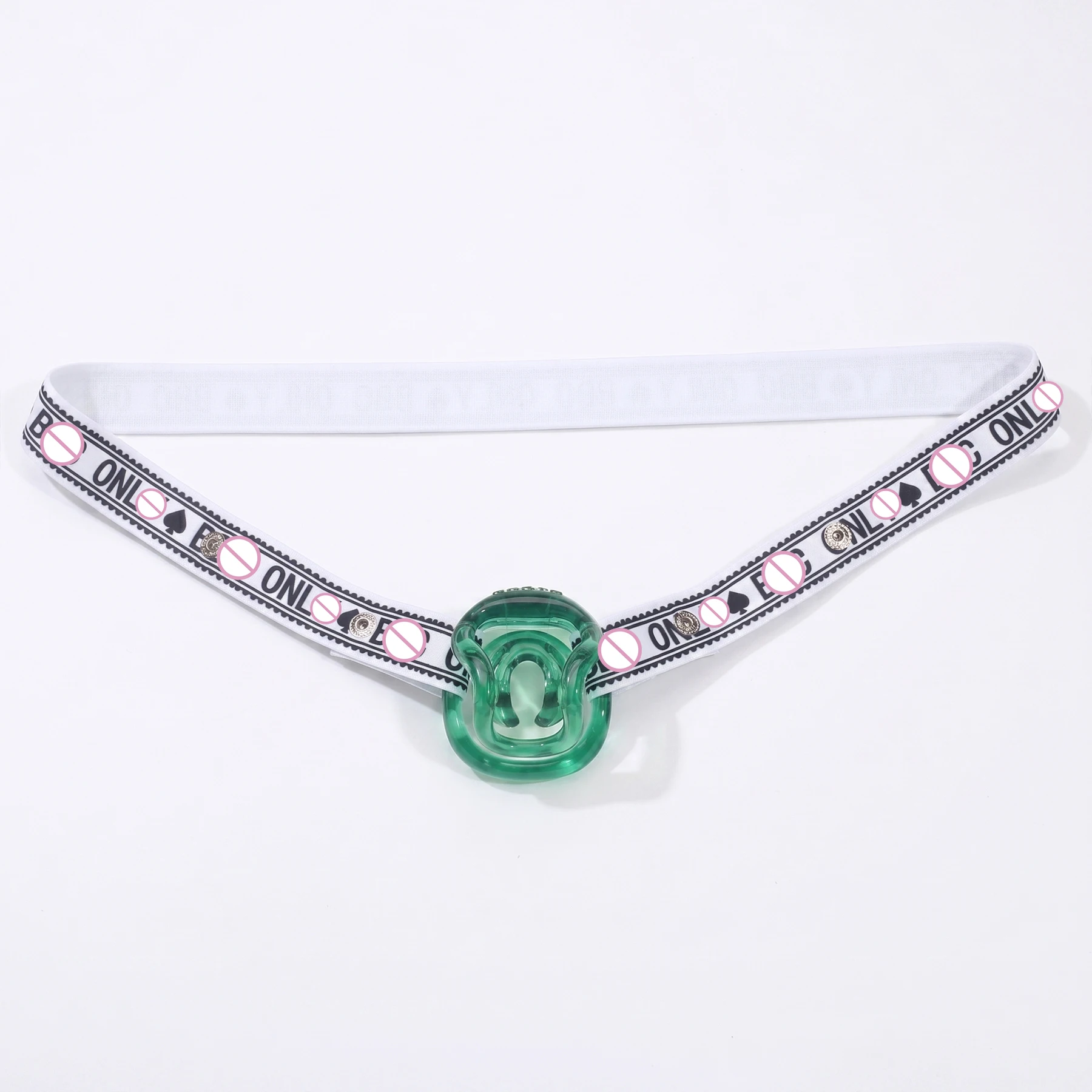 2026 Male Chastity Cage Belt with Sissy Penis Ring Elastic Adjustable Anti-off Auxiliary Three-Way Design for Secure Adult Play - view 3