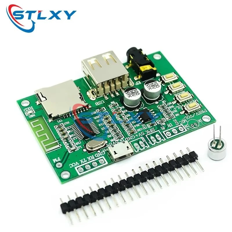 Stlxy BT201 Dual Mode 5.0 Bluetooth Lossless Audio Power Amplifier Board Module Tf Card U Disk Ble Spp Serial Port Transparent T