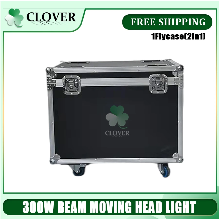 

No Tax 1Pcs Flycase For NEW 300W LED Beam Disco Light Festa Party Moving Head Lighting DMX512 Console Club Show Stage Effects