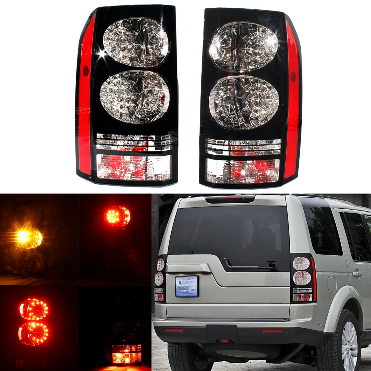 Tail Rear Light Lamp With Bulbs LR052395 LR052397 For Land Rover Discovery 3 4 2009 2010 2011 2012 2013 2014 2015 2016 2017