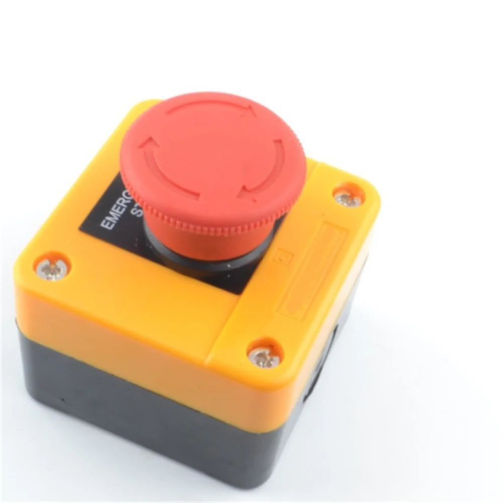 Red Mushroom Emergency Stop Push Button Switch NO / NC Waterproof 240V 5A