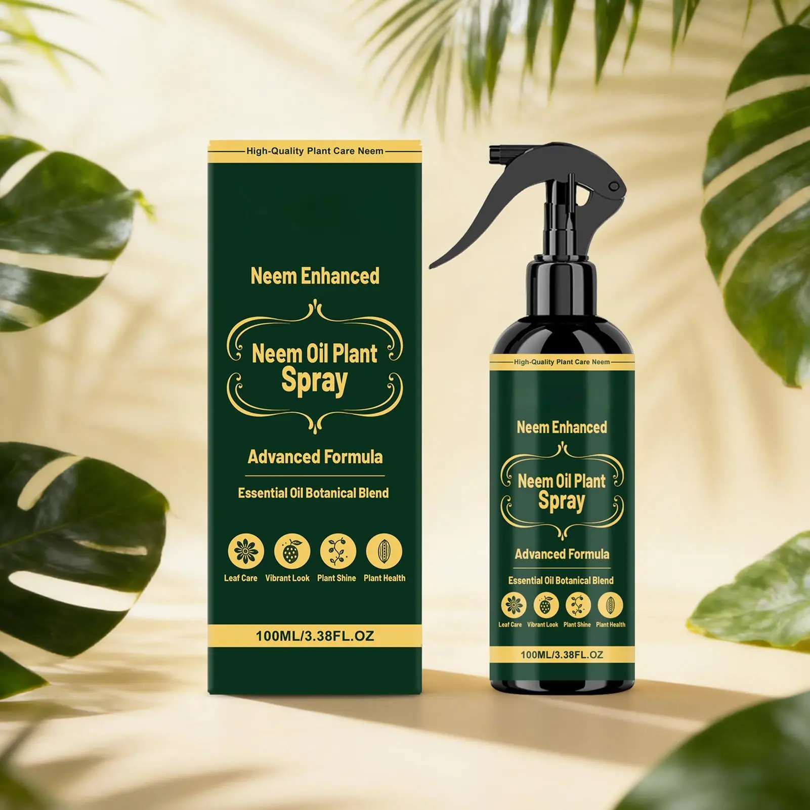 Neem Oil Mint Plant Spray Natural Essential Oil PestControl Promote Root Health Growth Flower Fertilizer Yard Patio Plant Care