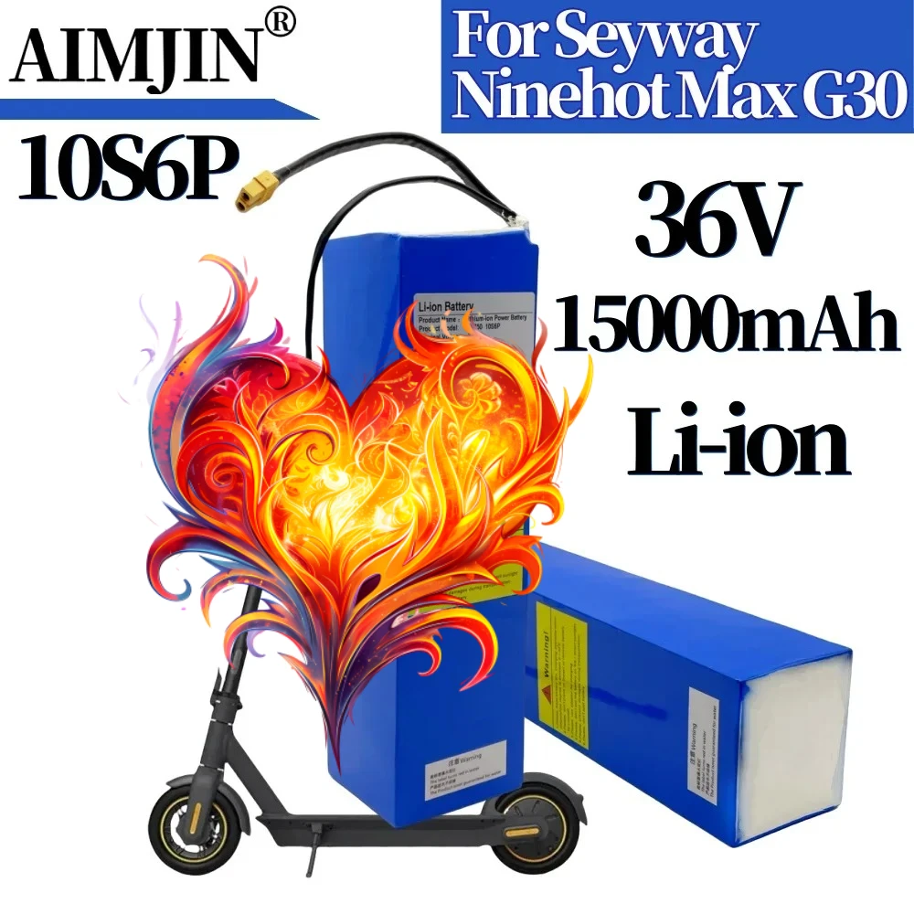 

36V 15000mAH For Xiaomi Ninebot MAX G30 Electric Scooter Special Battery 18650 Lithium battery pack 10S6P