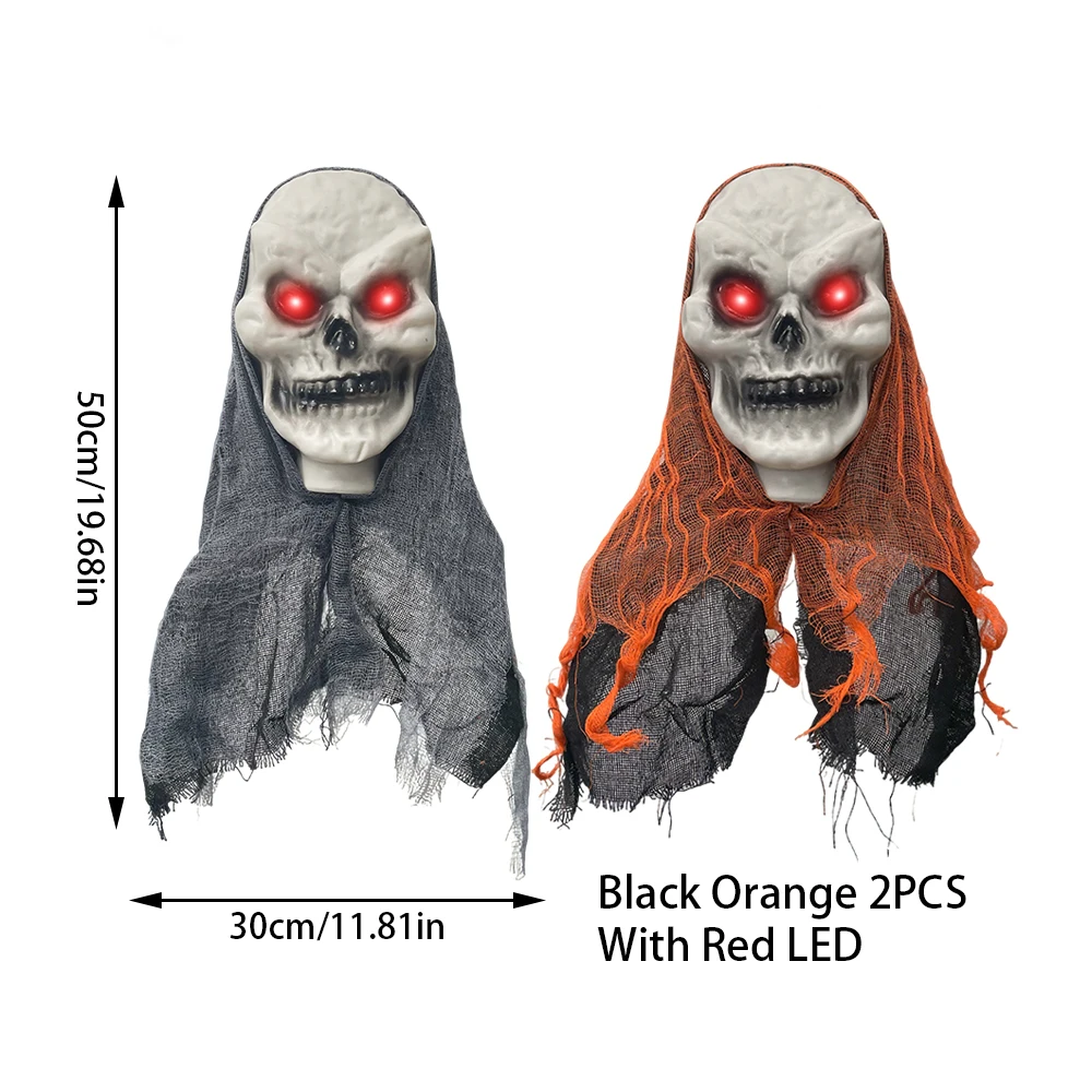 2PCS Halloween Dekorationen Party Hängen Schädel Skelett Geist Ornament Horror Requisiten Haunted Home Dekoration Halloween Im Freien – Detail 10