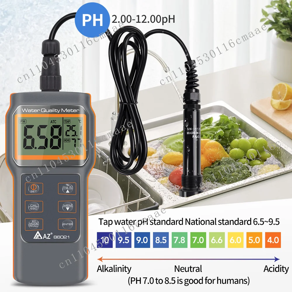 High quality waterproof LCD digital pH/EC/TEMP/TDS/MEMO/salt IP67 dissolved oxygen detector