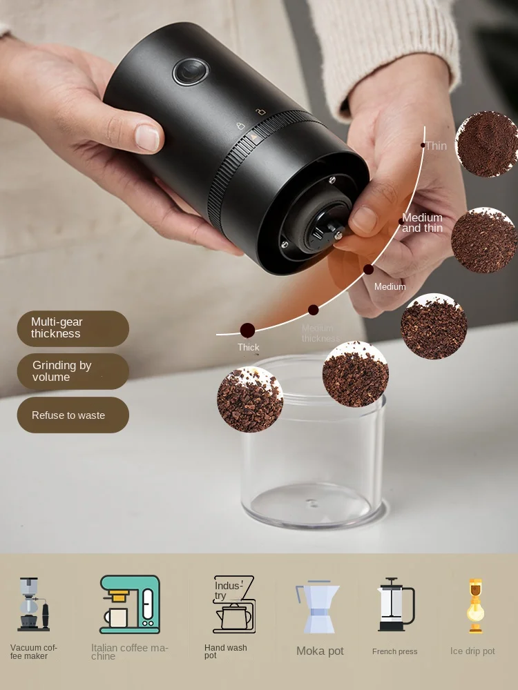 

YY Manual Coffee Bean Grinder Portable Automatic Grinder Hand Grinder Coffee Machine