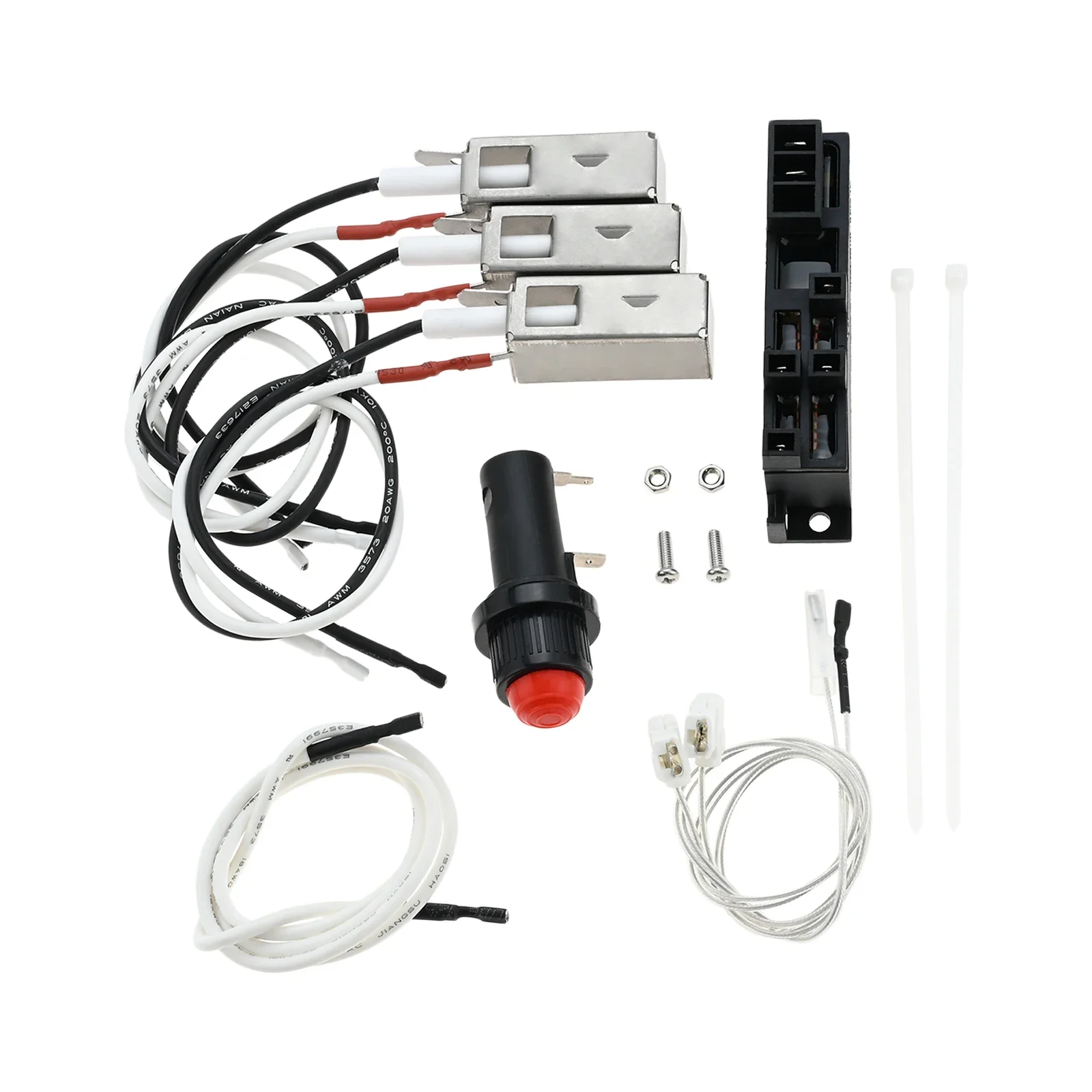 42325 Grill Igniter Kit for Weber Summit Gold/Platinum B6 6 Gas Burner Grills with Module, Wires, Spark Generator, Push Button