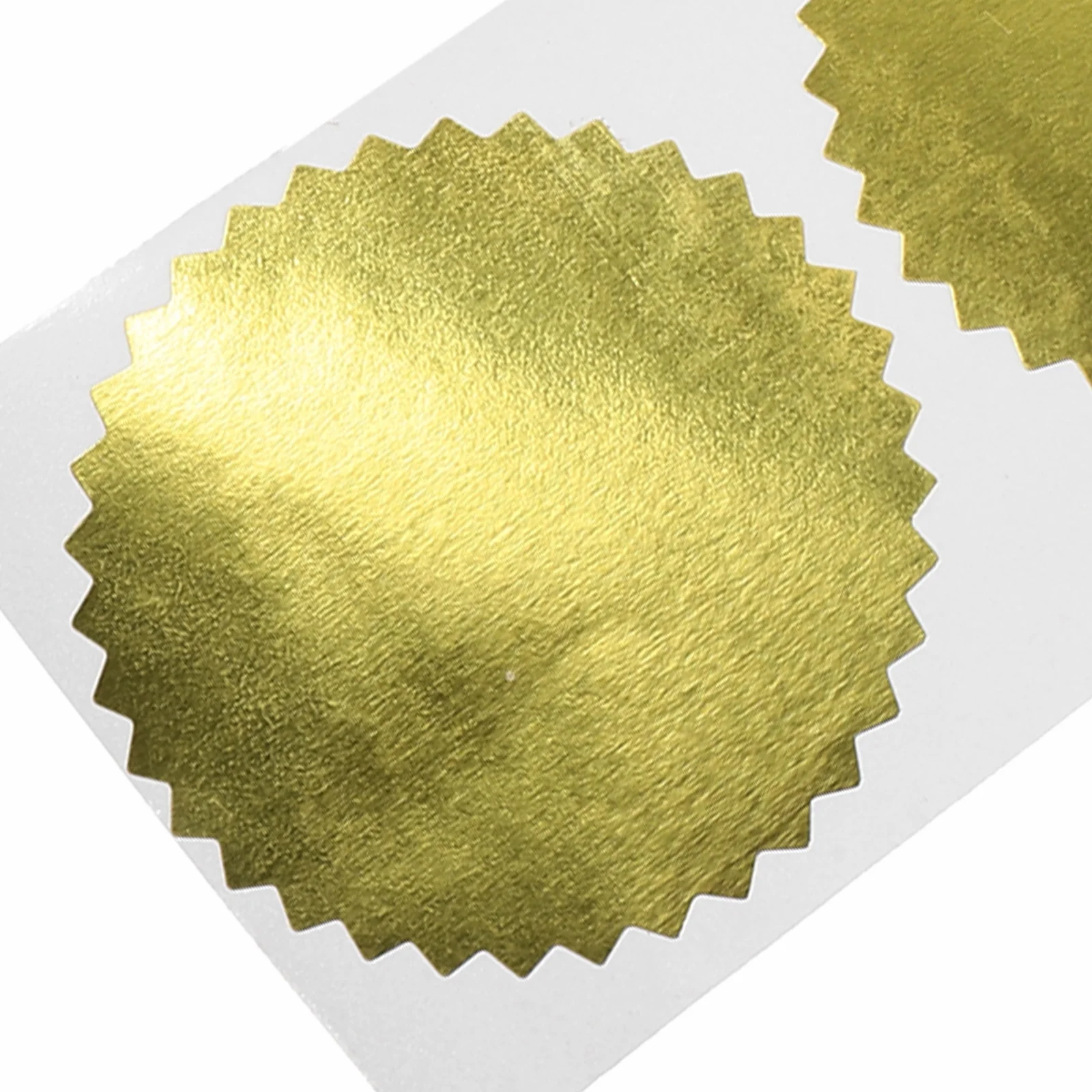 Imagem -06 - Adesivos em Relevo Dourado e Prateado 50 mm 250 Peças Adesivo de Engrenagem de Certificado para Gravação em Metal Etiqueta Autoadesiva Scrapbooking