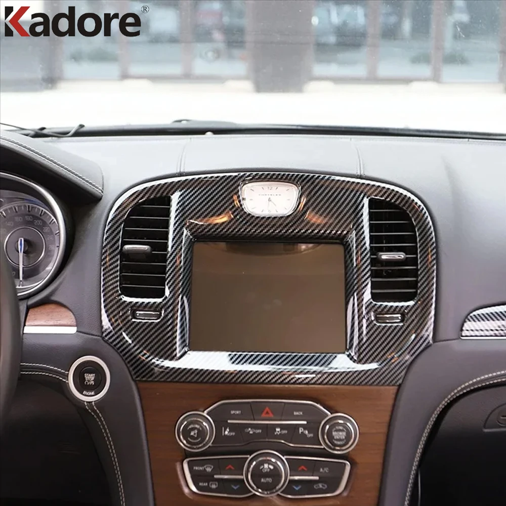 For Chrysler 300 2015 2016 2017 2018 2019 Interior Navigation Control Panel Decorative Frame Cover Trim Styling Car Accessories