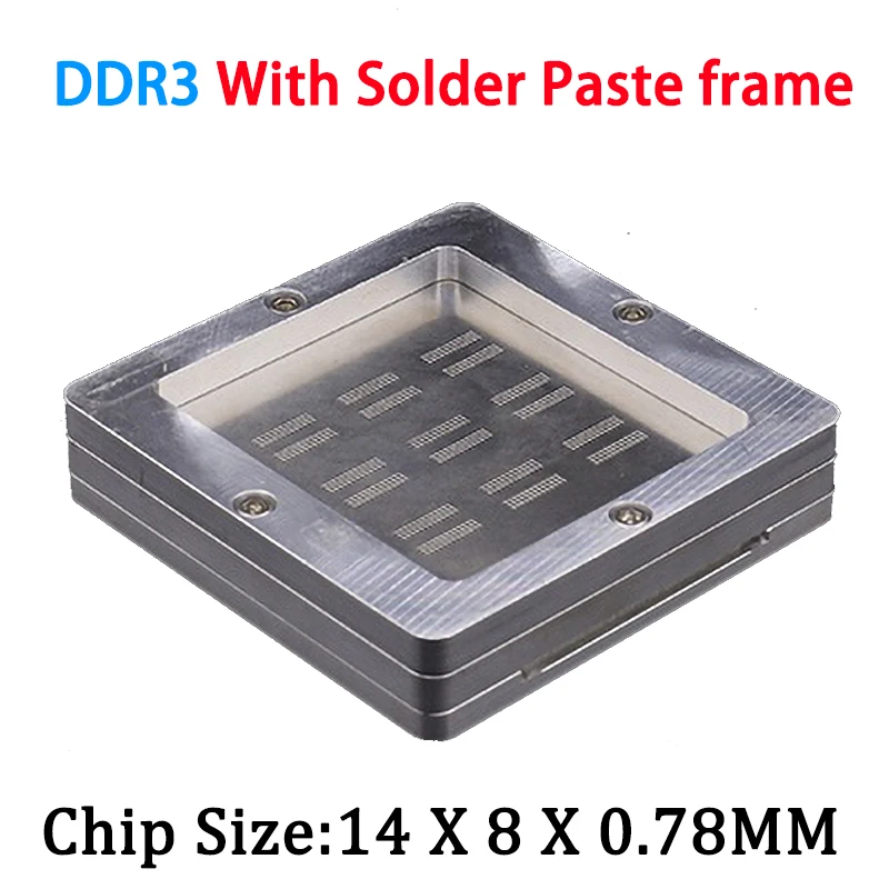 9 in 1 BGA Reballing Stencil Kits for DDR3/DDR4/DDR5/DDR5X/DDR6 Tin Planting Platform BGA template