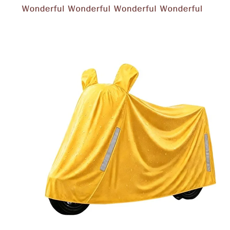 Waterproof Motorcycle Cover Sun Rain Dust Protection with Mirror Covers Portable for Outdoor Travel Motorbike Parking