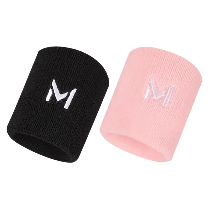 Universal Terry Cloth Cotton Sweatband Sports Wrist Tennis Yoga WristBand Arm Sweat Absorb Sleeve Towel Band Bracers Wrist Wrap