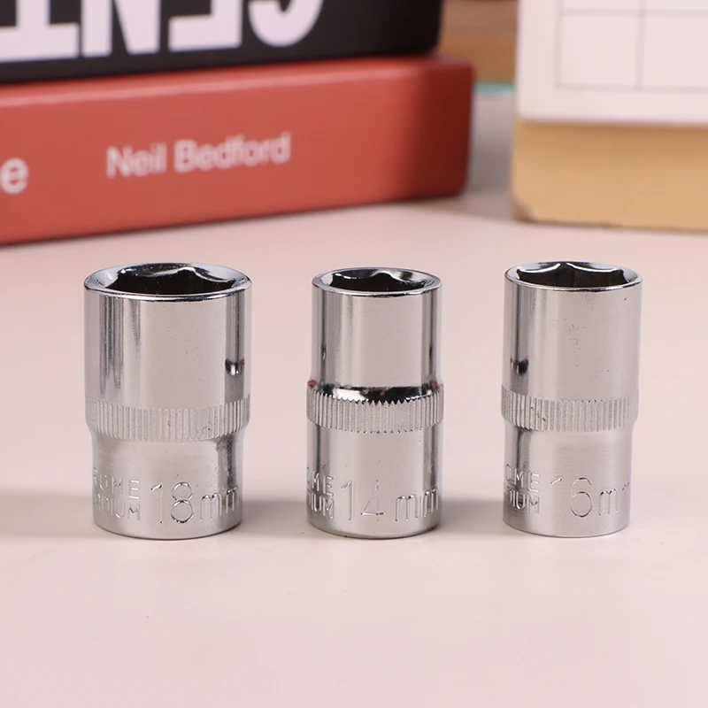 1pcs Hexagonal Socket 12.5mm 6-angle Socket Head Sleeve Tool Socket Wrench Accessories Set