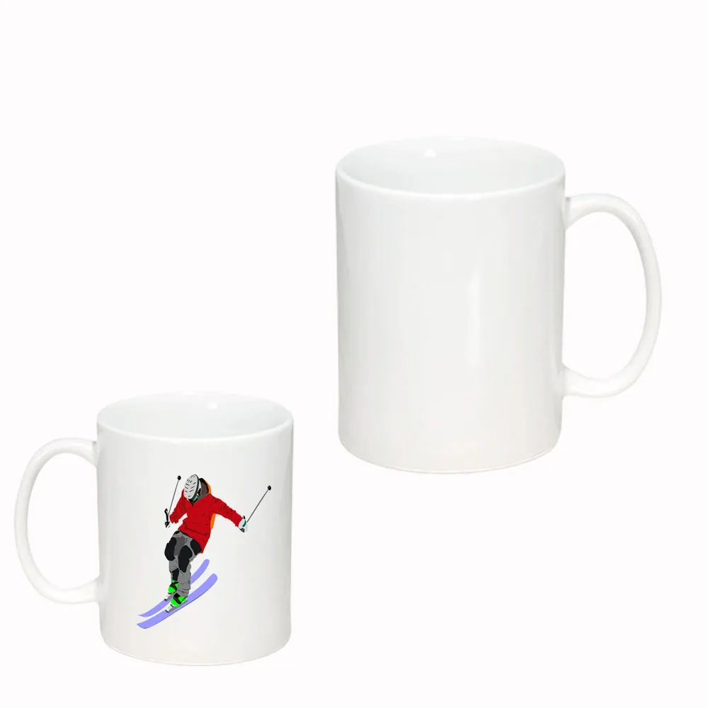 Inner Color 11oz sublimation Ceramic customized mug steel vacuum White CUP with handle