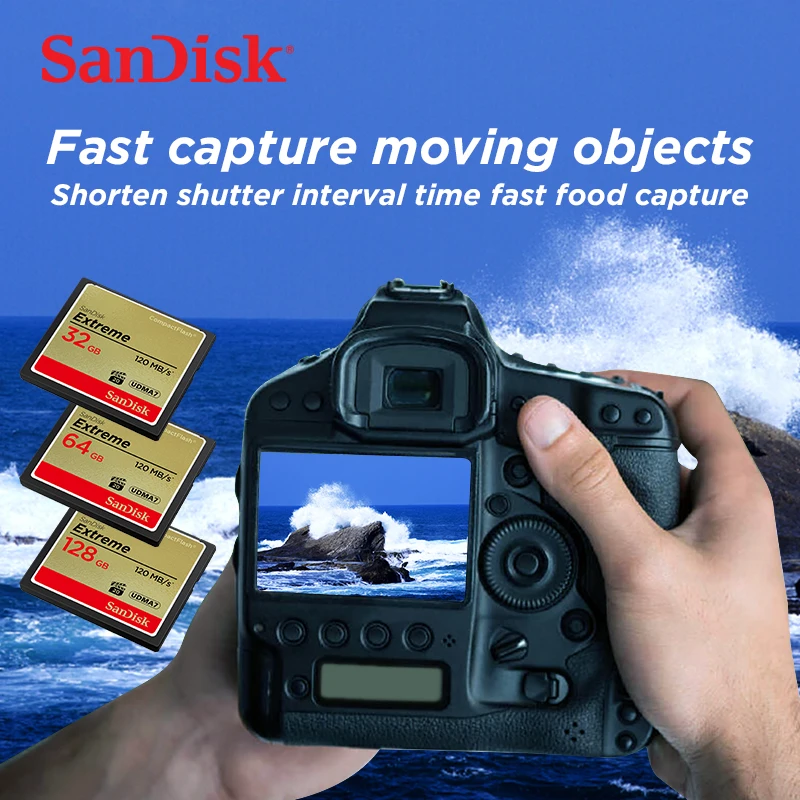 Sandisk CF Card sale Industrial Compact Flash Real Capacity 32GB 64GB 128GB Memory Card For CNC IPC Numerical control machine