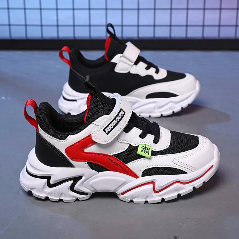 

Модные детские кроссовки для мальчиков, кожаные туфли из искусственной кожи, школьная повседневная обувь для детей от 6 до 12 лет, спортивные теннисные кроссовки для девочек.