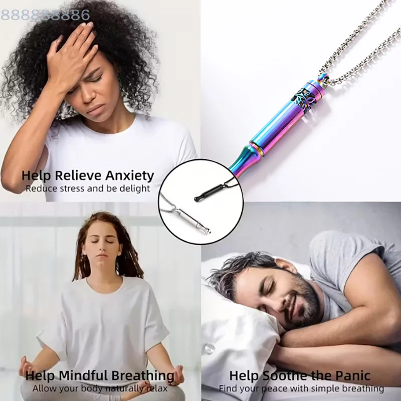 

Fruit Flavored Aromatherapy Cotton Core Smoking Cessation Stress Anxiety Relief Necklace with Decompression Filter for Meditatio