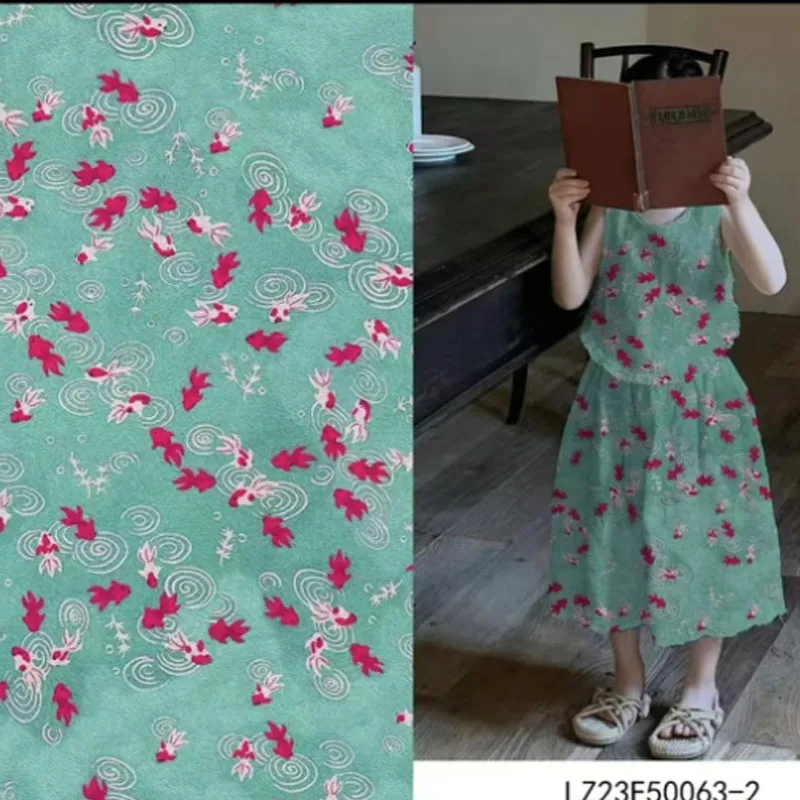 Blooming 80S Tissun liberty Cotton Fabric For Kids Baby Sewing Cloth Dresses Skirt DIY Handmade Designer Patchwork Meter 2024