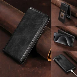 For Xiaomi Redmi 13 4G Vertical Flip Cover Case Silicone Soft Leather Wallet Card Protector Case For Redmi 13 4G Phone Case