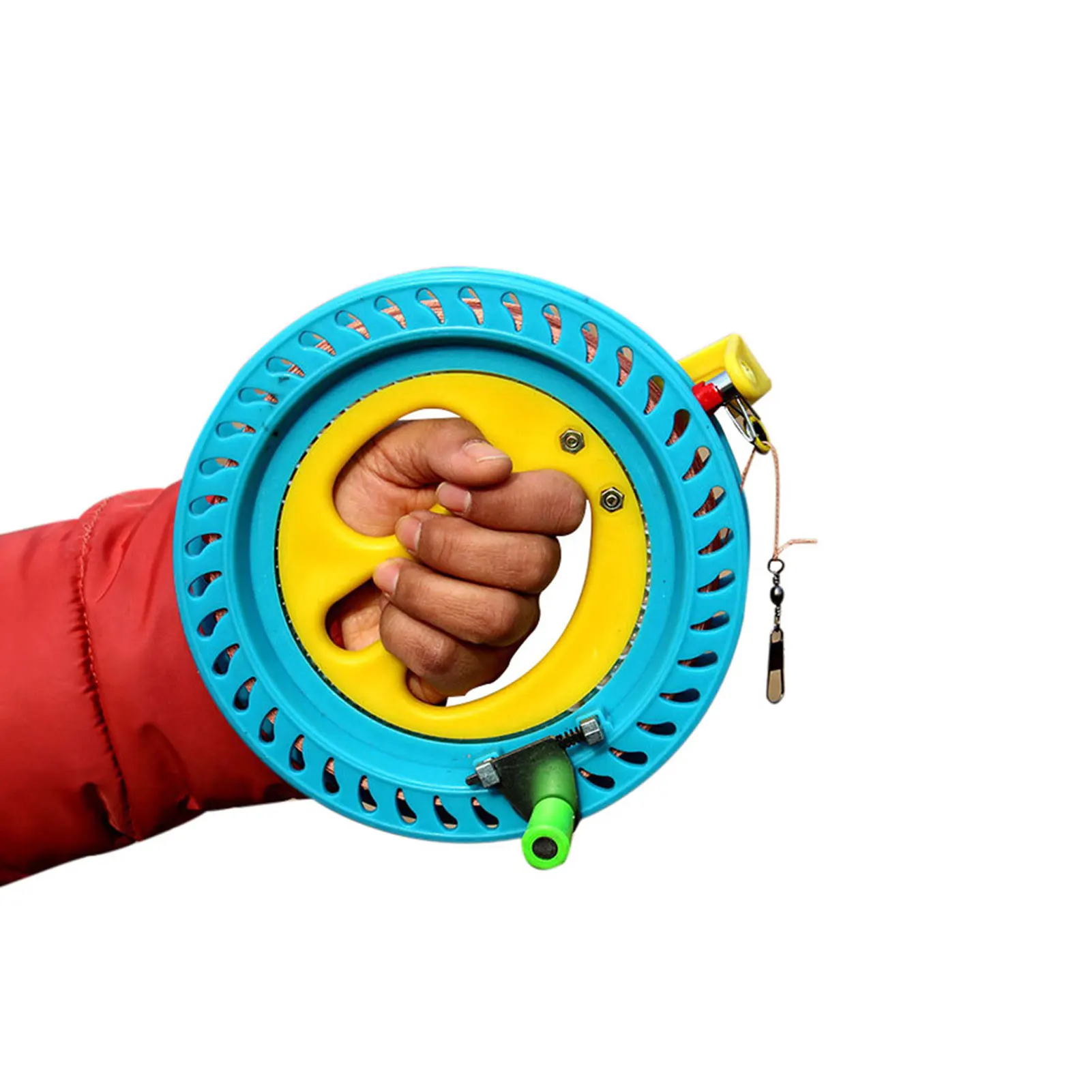 Roda de plástico kite linha carretel torcido corda enrolamento carretel aperto roda ferramentas voadoras carretel pipas peças com bloqueio thj99