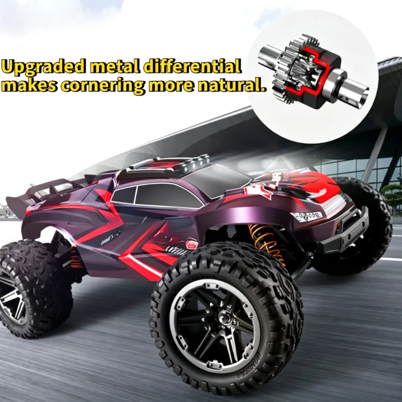 1/10 All-Terrain Rc Off-Road Vehicle with Alloy Shock Absorbers High-Speed ​​Remote Control Climbing Drift Racing Toy