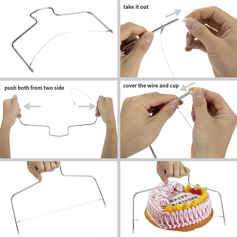 7Pcs Cake Making Tools Kit For Decorating Include Plastic Rotating Cake Turntable Icing Smoother/Spatula Cakes Leveler 0814