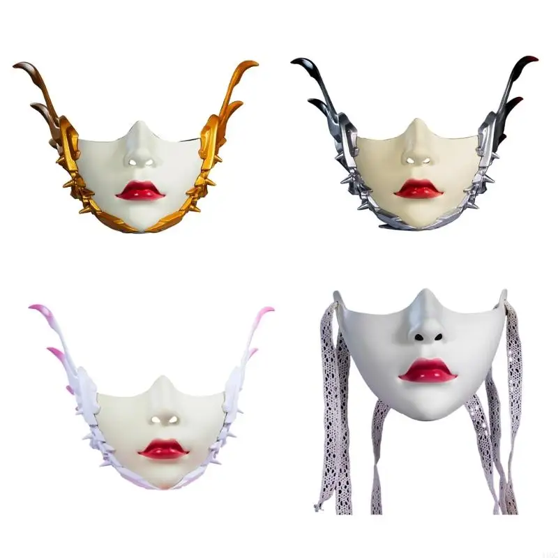 2025 NOUVEAU MASSE MASQUE MASQUE MASQUE MASQUE MASQUE MASQUE HALLOWEEN COSPlay Accessoires pour femmes Men Masquerade Cosplay
