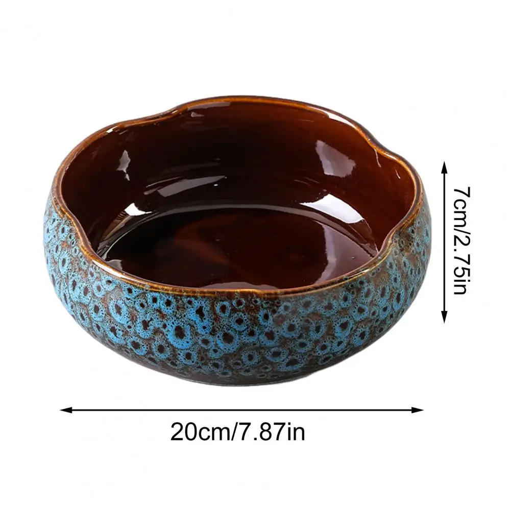 Lotus Bowl Planter Opening Ceramic Lotus Flowerpot Glazed Goldfish Bowl Bonsai Bowl Lotus Pot For Hydroponics Plants Daffodil
