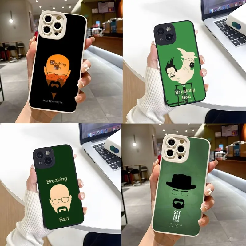 Shell Breaking Bad Chemistry Walter White Phone Case For Iphone 14 Pro Max 13 Mini 11 12 Pro Max Plus Big Eye Frame Cover